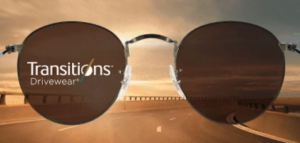 Transitions driver safety glasses with optical lenses for enhanced vision and protection.